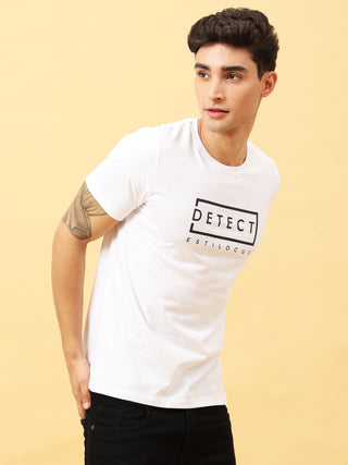 Detect White Crewneck T-Shirt | Mens Wear | Best Prices shop online at Estilocus. Buy Detect White Crewneck T-Shirt in different sizes and colors online. Shop For Mens Wear with a wide range of Brand New Collections in latest styles only at ESTILOCUS. *Fr