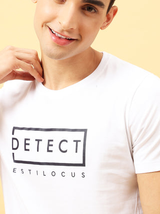 Detect White Crewneck T-Shirt | Mens Wear | Best Prices shop online at Estilocus. Buy Detect White Crewneck T-Shirt in different sizes and colors online. Shop For Mens Wear with a wide range of Brand New Collections in latest styles only at ESTILOCUS. *Fr