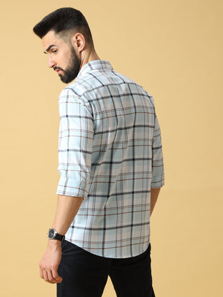 Sea Blue Red White Checks Shirt shop online at Estilocus. DETAILS & CARE This pure cotton Checked shirt is a stylish go-to for laidback days. Cut in a comfy regular fit, with a classic button-down front and chest pocket. 100% premium cotton full sleeve Ch