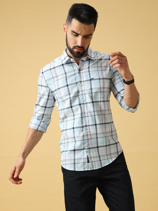 Sea Blue Red White Checks Shirt shop online at Estilocus. DETAILS & CARE This pure cotton Checked shirt is a stylish go-to for laidback days. Cut in a comfy regular fit, with a classic button-down front and chest pocket. 100% premium cotton full sleeve Ch