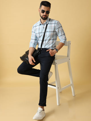 Sea Blue Red White Checks Shirt shop online at Estilocus. DETAILS & CARE This pure cotton Checked shirt is a stylish go-to for laidback days. Cut in a comfy regular fit, with a classic button-down front and chest pocket. 100% premium cotton full sleeve Ch