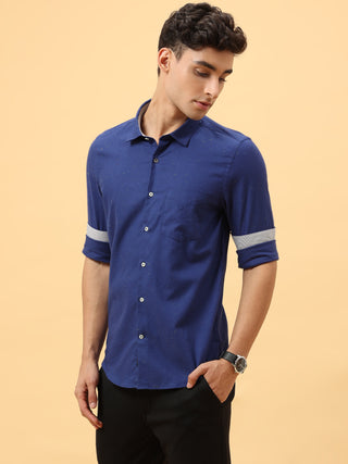 Lapis Blue Semi Casual Full sleeve shirt | Men's Shirt shop online at Estilocus. Buy Lapis Blue Semi Casual Full Sleeve shirts in different sizes online. Shop For Men with a wide range of latest collections Only at Estilocus. *Free Shipping * COD * Easy r