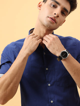 Lapis Blue Semi Casual Full sleeve shirt | Men's Shirt shop online at Estilocus. Buy Lapis Blue Semi Casual Full Sleeve shirts in different sizes online. Shop For Men with a wide range of latest collections Only at Estilocus. *Free Shipping * COD * Easy r