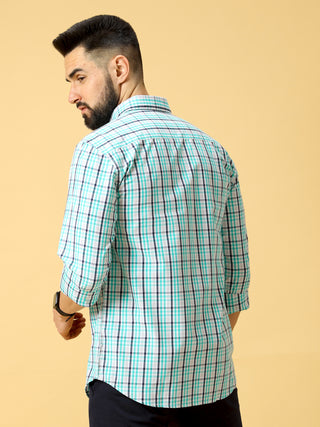 Blue Black Check Full Sleeve Shirt shop online at Estilocus. DETAILS & CARE This pure cotton Checked shirt is a stylish go-to for laidback days. Cut in a comfy regular fit, with a classic button-down front and chest pocket. 100% premium cotton full sleeve