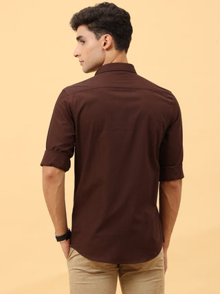 Hickory Brown Semi Casual Full sleeve shirt | Men's Shirt | Best Prices | Estilocus shop online at Estilocus. Buy Hickory Brown Semi Casual Full Sleeve shirts in different sizes online. Shop For Men with a wide range of latest collections Only at Estilocu