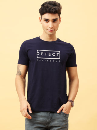 Detect Navy Blue Crewneck T-Shirt | Mens Wear shop online at Estilocus. Buy Detect Navy Blue Crewneck T-Shirt in different sizes and colors online. Shop For Mens Wear with a wide range of Brand New Collections in latest styles only at ESTILOCUS. *Free Shi