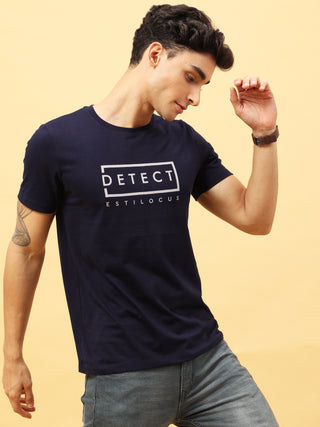 Detect Navy Blue Crewneck T-Shirt | Mens Wear shop online at Estilocus. Buy Detect Navy Blue Crewneck T-Shirt in different sizes and colors online. Shop For Mens Wear with a wide range of Brand New Collections in latest styles only at ESTILOCUS. *Free Shi