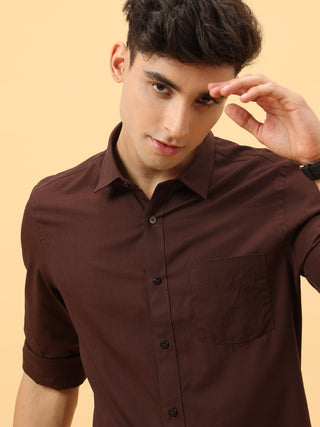 Hickory Brown Semi Casual Full sleeve shirt | Men's Shirt | Best Prices | Estilocus shop online at Estilocus. Buy Hickory Brown Semi Casual Full Sleeve shirts in different sizes online. Shop For Men with a wide range of latest collections Only at Estilocu