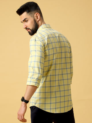 Yellow Navy And Grey Check Shirt shop online at Estilocus. DETAILS & CARE This pure cotton Checked shirt is a stylish go-to for laidback days. Cut in a comfy regular fit, with a classic button-down front and chest pocket. 100% premium cotton full sleeve C