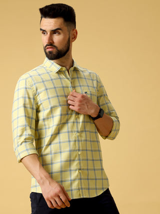 Yellow Navy And Grey Check Shirt shop online at Estilocus. DETAILS & CARE This pure cotton Checked shirt is a stylish go-to for laidback days. Cut in a comfy regular fit, with a classic button-down front and chest pocket. 100% premium cotton full sleeve C