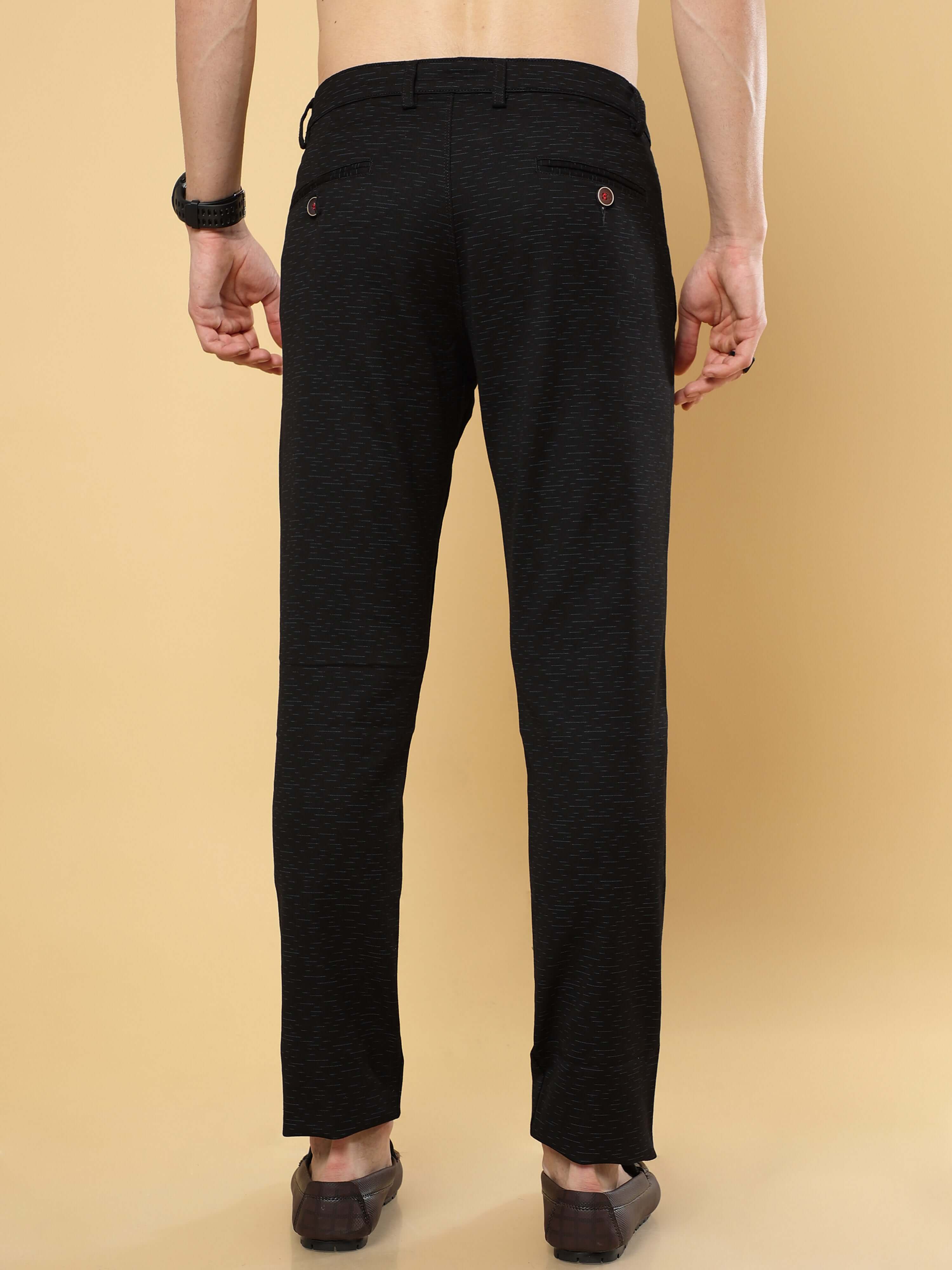 Estilocus Black Chino Pants