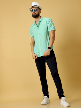 Green Shirt shop online at Estilocus. DETAILS & CARE This pure cotton shirt is a stylish go-to for laidback days. Cut in a comfy regular fit, with a classic button-down front and chest pocket. 100% premium cotton full sleeve Slip shirt Cutaway collar Regu