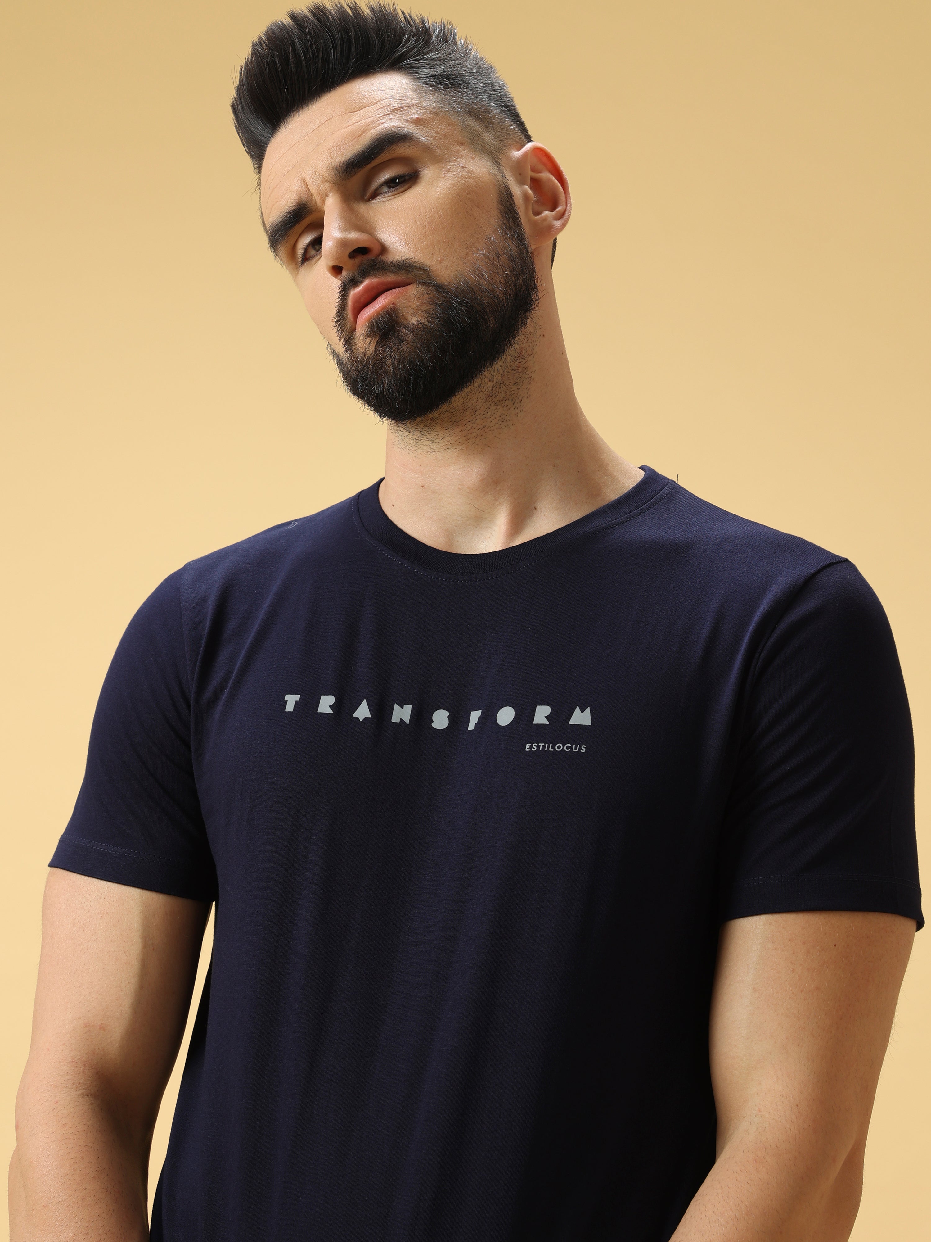 Transform Grey Print Crew Neck T-Shirt shop online at Estilocus. Online Shopping for Men - Browse & buy from a wide range of men's clothing, menswear & accessories online at the best prices Only at Estilocus. ✯Fast Shipping ✯Amazing Offers.