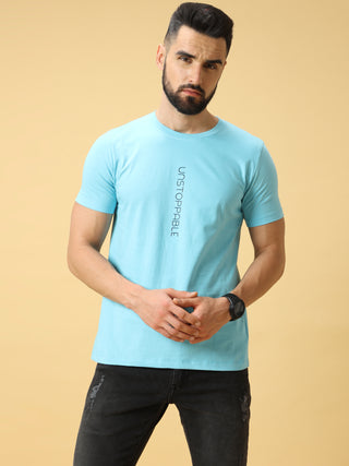 Unstoppable Black Print Crew Neck T-Shirt shop online at Estilocus. This pure cotton printed T-shirt is a stylish go-to for laidback days. Cut in a comfy regular fit. • 100% Cotton knitted interlock 190GSM• Bio washed fabric• Round neck T-shirt • Half sle