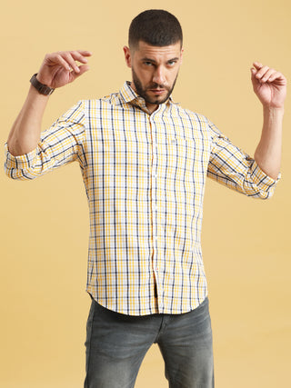 Yellow Check full sleeve shirt shop online at Estilocus. Buy Yelllow Checks full sleeve shirt in different sizes and colors online. Shop For Mens Wear with a wide range of Brand New Collections in latest styles only at ESTILOCUS. *Free Shipping *COD *Easy