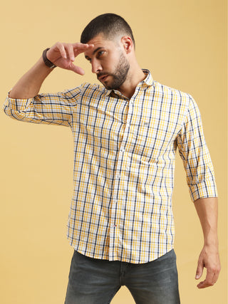 Yellow Check full sleeve shirt shop online at Estilocus. Buy Yelllow Checks full sleeve shirt in different sizes and colors online. Shop For Mens Wear with a wide range of Brand New Collections in latest styles only at ESTILOCUS. *Free Shipping *COD *Easy