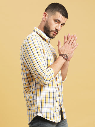 Yellow Check full sleeve shirt shop online at Estilocus. Buy Yelllow Checks full sleeve shirt in different sizes and colors online. Shop For Mens Wear with a wide range of Brand New Collections in latest styles only at ESTILOCUS. *Free Shipping *COD *Easy