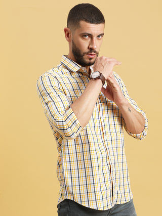 Yellow Check full sleeve shirt shop online at Estilocus. Buy Yelllow Checks full sleeve shirt in different sizes and colors online. Shop For Mens Wear with a wide range of Brand New Collections in latest styles only at ESTILOCUS. *Free Shipping *COD *Easy