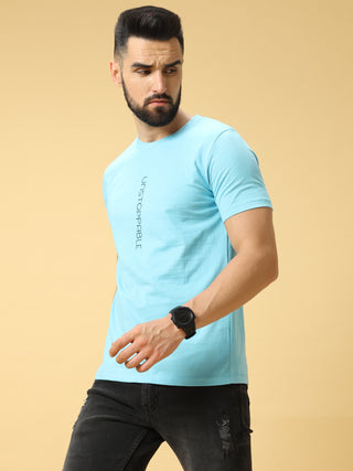 Unstoppable Black Print Crew Neck T-Shirt shop online at Estilocus. This pure cotton printed T-shirt is a stylish go-to for laidback days. Cut in a comfy regular fit. • 100% Cotton knitted interlock 190GSM• Bio washed fabric• Round neck T-shirt • Half sle