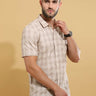 Brownish Checks half sleeve shirt | Men's Shirt shop online at Estilocus. Buy Brownish Checks half sleeve shirt in different sizes and colors online. Shop For Mens Wear with a wide range of Brand New Collections in latest styles only at ESTILOCUS. *Free S