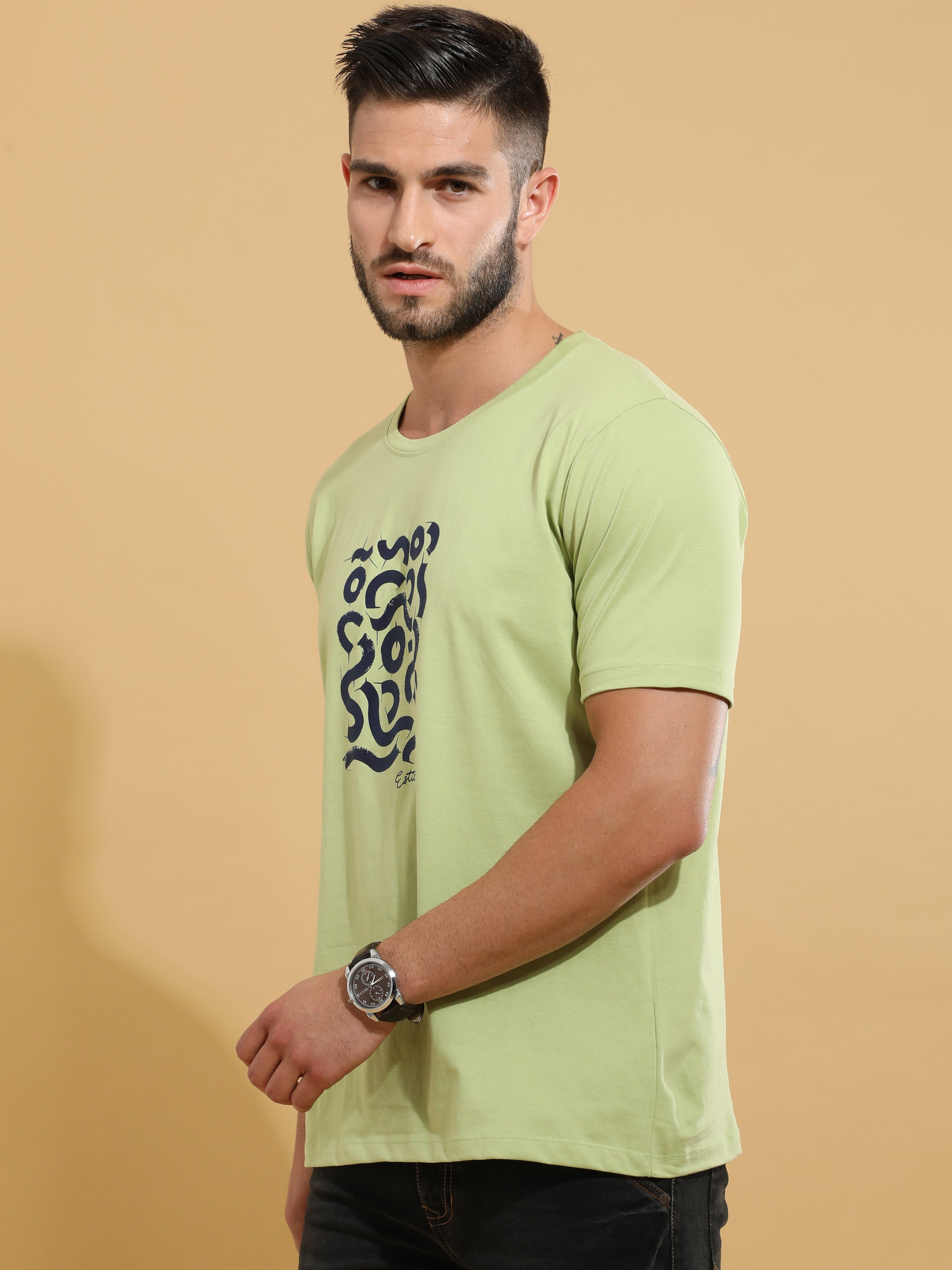 Green Snake Crewneck T-Shirt_ T-Shirt_ estilocus