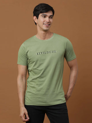 Green Luminescent Printed T Shirt shop online at Estilocus. 100% Cotton Designed and printed on knitted fabric. The fabric is stretchy and lightweight, with a soft skin feel and no wrinkles. Crew neck collar which is smooth on the neck and keeps you comfo