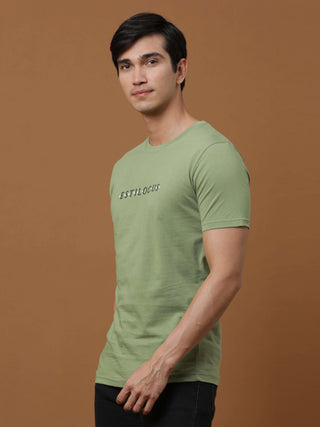 Green Luminescent Printed T Shirt shop online at Estilocus. 100% Cotton Designed and printed on knitted fabric. The fabric is stretchy and lightweight, with a soft skin feel and no wrinkles. Crew neck collar which is smooth on the neck and keeps you comfo