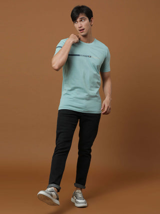 Raw&Royal Aqua Printed T Shirt shop online at Estilocus. 100% Cotton Designed and printed on knitted fabric. The fabric is stretchy and lightweight, with a soft skin feel and no wrinkles. Crew neck collar which is smooth on the neck and keeps you comforta