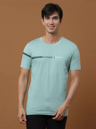 Raw&Royal Aqua Printed T Shirt shop online at Estilocus. 100% Cotton Designed and printed on knitted fabric. The fabric is stretchy and lightweight, with a soft skin feel and no wrinkles. Crew neck collar which is smooth on the neck and keeps you comforta