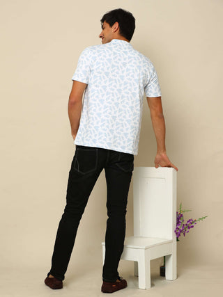 Floral Over Henley Neck T Shirt shop online at Estilocus. 100% Cotton Designed and printed on knitted fabric. The fabric is stretchy and lightweight, with a soft skin feel and no wrinkles. The Henley collar is smooth on the neck and keeps you comfortable