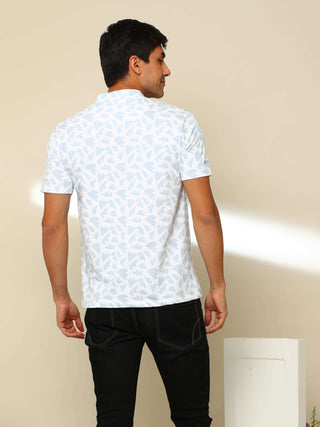 Floral Over Henley Neck T Shirt shop online at Estilocus. 100% Cotton Designed and printed on knitted fabric. The fabric is stretchy and lightweight, with a soft skin feel and no wrinkles. The Henley collar is smooth on the neck and keeps you comfortable