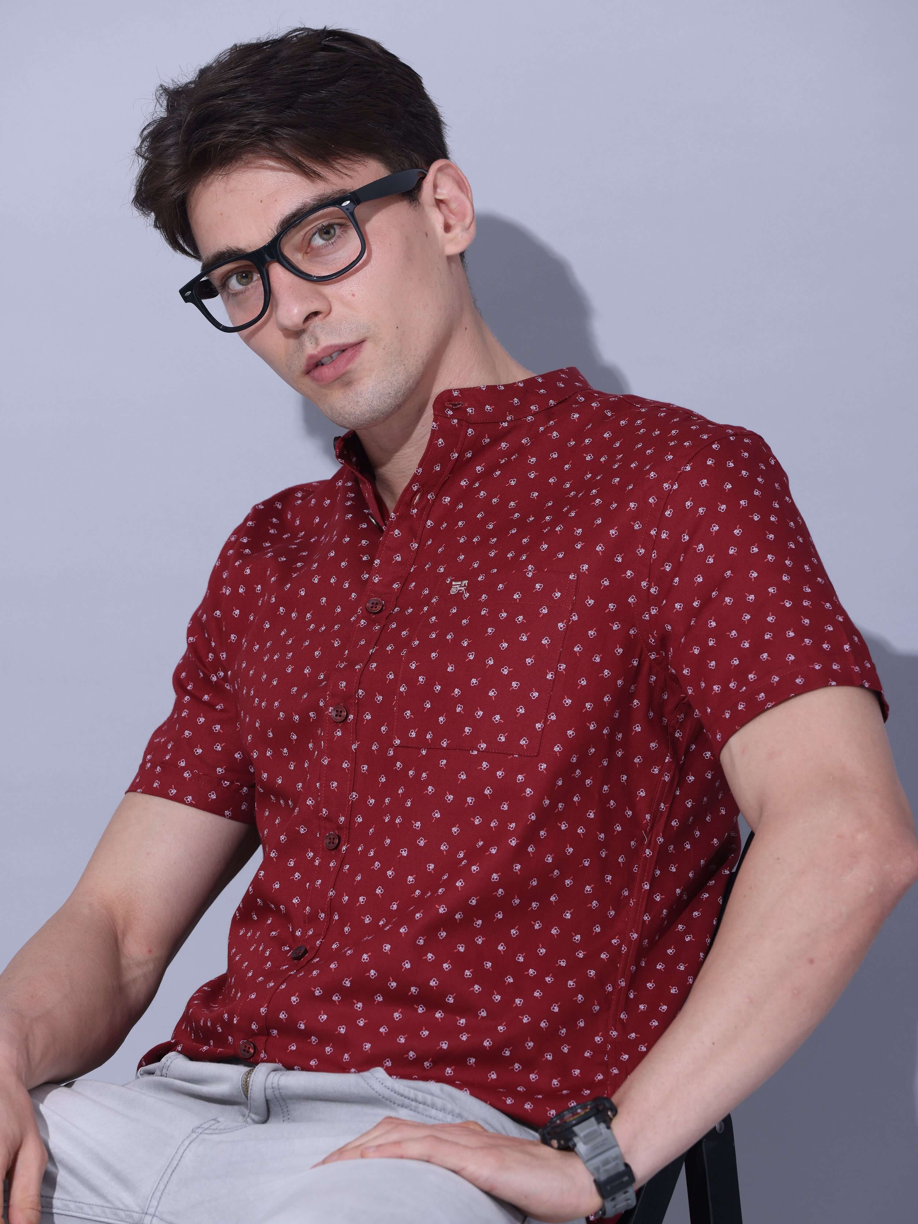 Maroon Casual Shirt